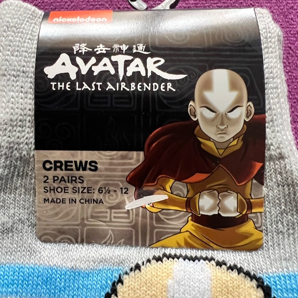 The last air bender socks 2 pair pack crew - Picture 2 of 4